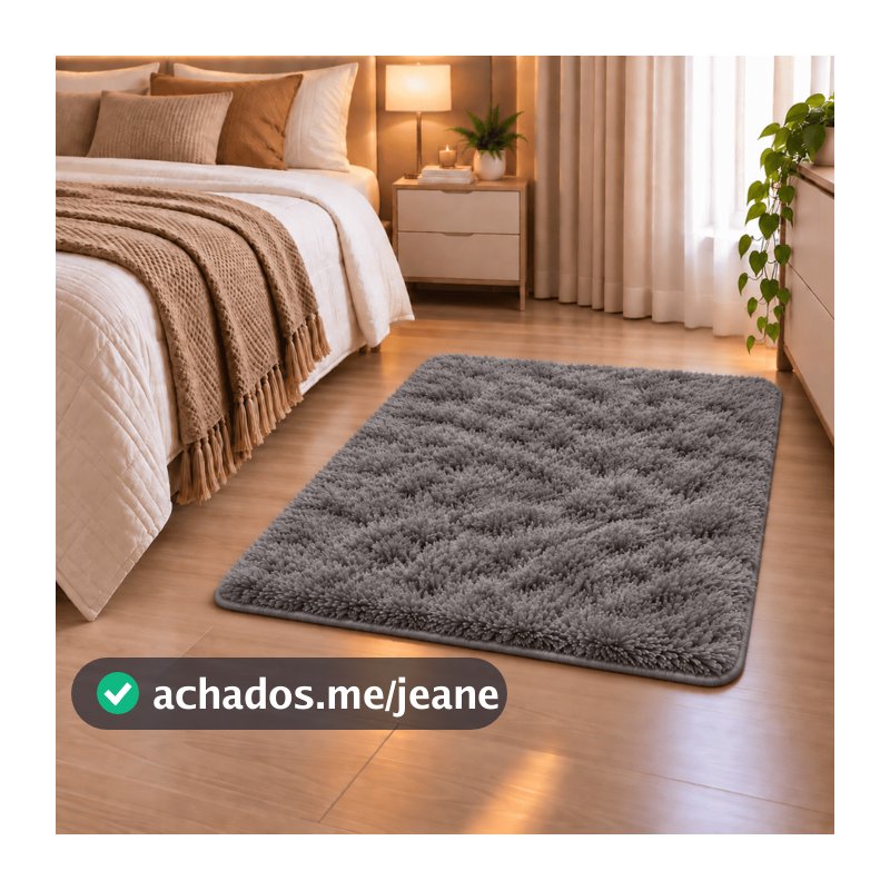 Tapete Felpudo 40mm Para Sala E Quarto 1.00 x 1.50 - CORES