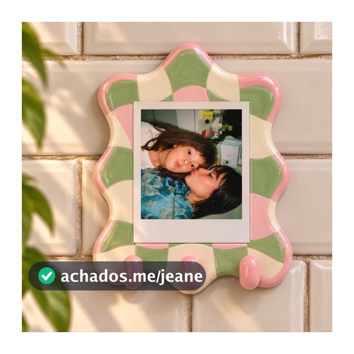 Porta-Chaves Personalizado com Foto Polaroid em Cerâmica Fria | Artesanal | Decoração de Parede