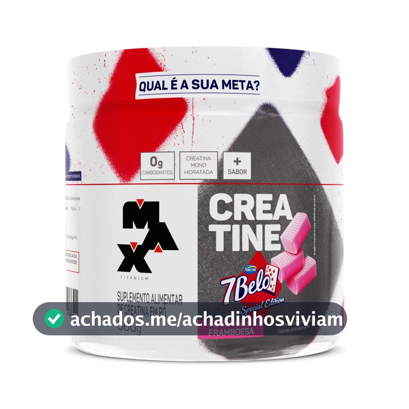 Creatina Sabor 7Belo Max Titanium 300g Creatina 7 Belo