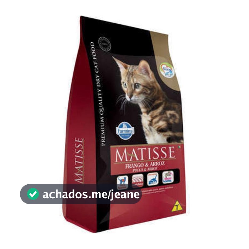 Matisse para Gatos Adultos de Todas as Raças Sabor Frango e Arroz 7,5Kg