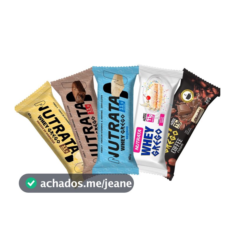 Barra Whey Grego Display 12Und - Nutrata
