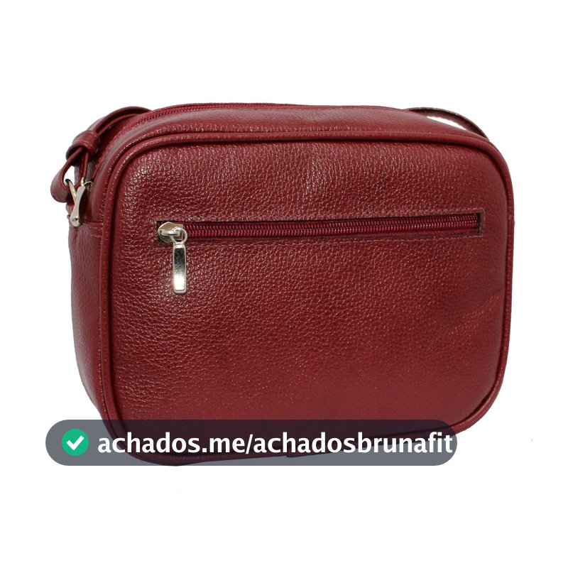 Bolsa em couro Retangular Estruturada Tranversal Festa Redonda