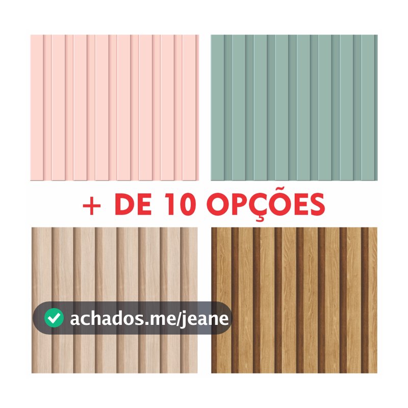 Papel de Parede Ripado Madeira 3d Várias Cores