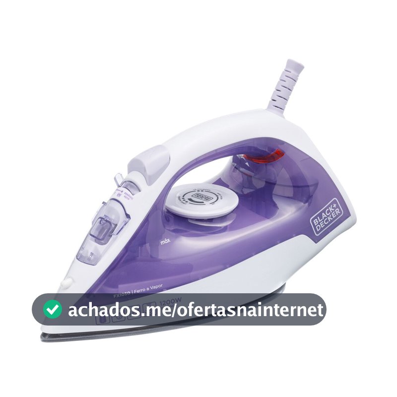 Ferro à Vapor BLACK+DECKER FX1050 Antiaderente 110V e 220V