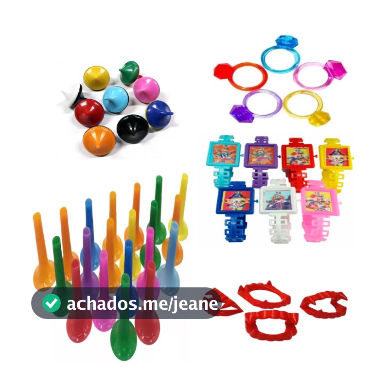 Kit 50 Mini Brinquedos Brinquedinhos de Festa Infantil Mimos de Aniversário