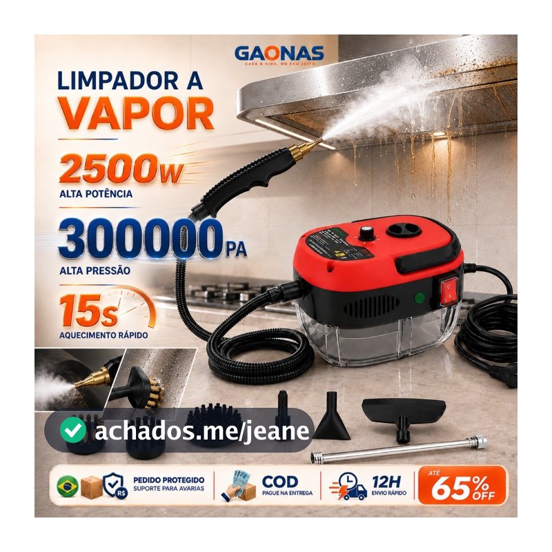 🥇GN-105°Steam Cleaner Limpeza a vapor 300000pa 2500w 110v/220v alta temperatura alta pressão desinfetar Remover a gordua