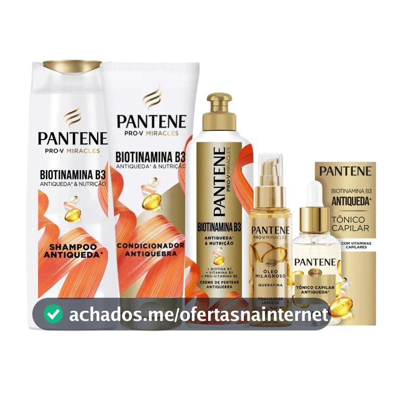 Kit Pantene Pro-V Miracles Biotinamina B3 + B7 Antiqueda