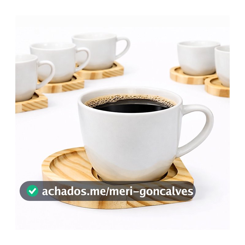Jogo Xicaras Cafe Chá Porcelana Branca Pires Coração Caneca Mesa Posta