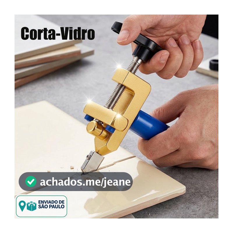 Riscador Manual para Azulejo e Vidro – Corte 3-15mm, Roda de Tungstênio，ferramentas para reforma，corte de cerâmica