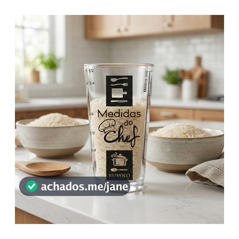 Copo Medidor Vidro 350ml Resistente Mix Medidas Receita Cozinha Chef Multiuso Ruvolo