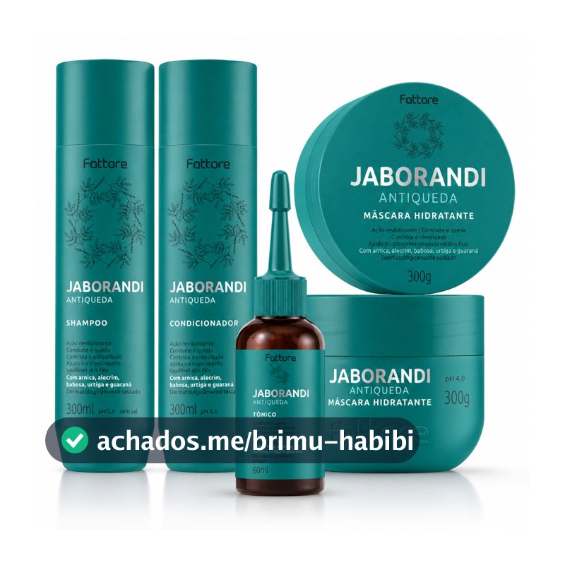 Kit Antiqueda Completo Jaborandi Fattore – Crescimento e Força com Tônico Capilar Concentrado