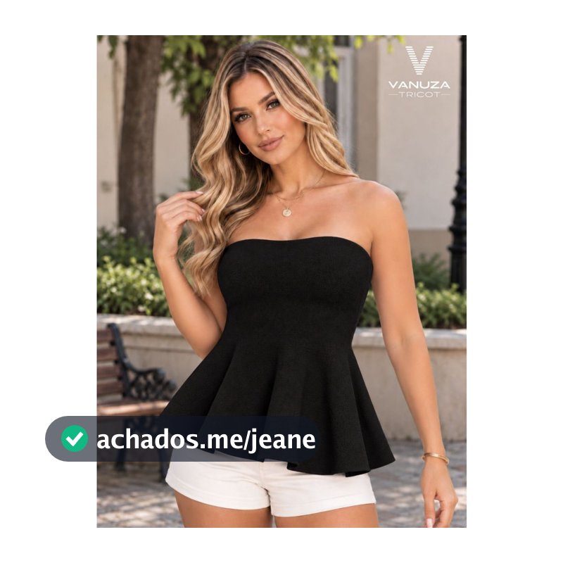 Blusa Cropped Feminino Tricot Tamara Que Caia Elegante Batinha Básica Tricô Moda Verão