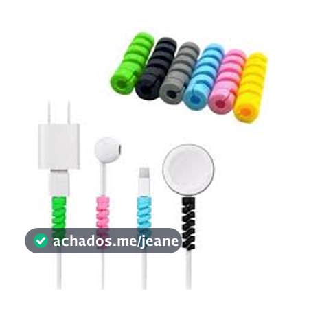 protetor para carregador celular e cabo de linha dados usb e iphone p2 fone ouvido carregado relogio por induçao