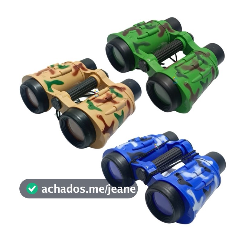 Binóculo Infantil  Camuflado Espião Militar Caça Pássaro Detetive