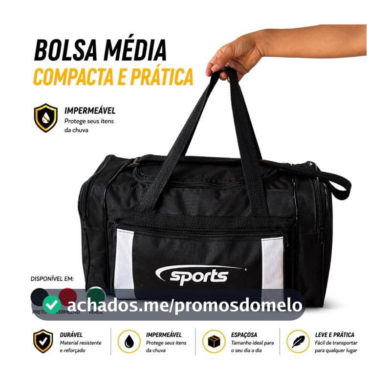 Bolsa de Viagem Impermeável Reforçada