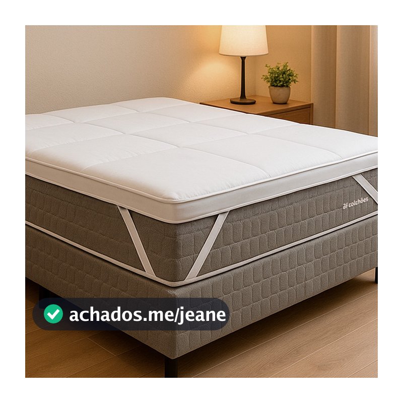 Pillow Top Manta Premium Casal Ultra Macio de Fibra Siliconada Antialérgico BF Colchões
