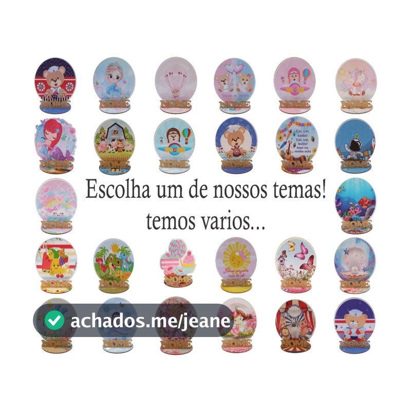 15 Centro Mesa Personalizado escolha seu tema Lembrança Festa
