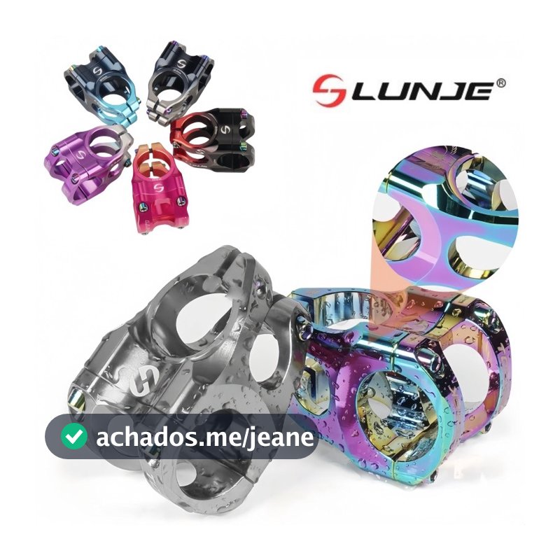 Mesa de alumínio CNC ultraleve para mountain bike com design oco de alta resistência, 31,8 x 35 mm