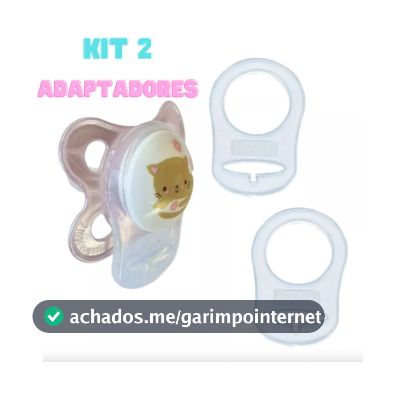 KIT 2 Anel Adaptador em Silicone Chupeta MAM NUK BUBA UNIVERSAL - ENVIO RÁPIDO E QUALIDADE GARANTIDA