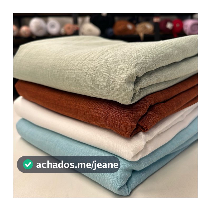 Tecido Linho Rústico Premium 1.50 de largura – Textura Elegante, Perfeito para Decoração e Moda lindas cores disponíveis