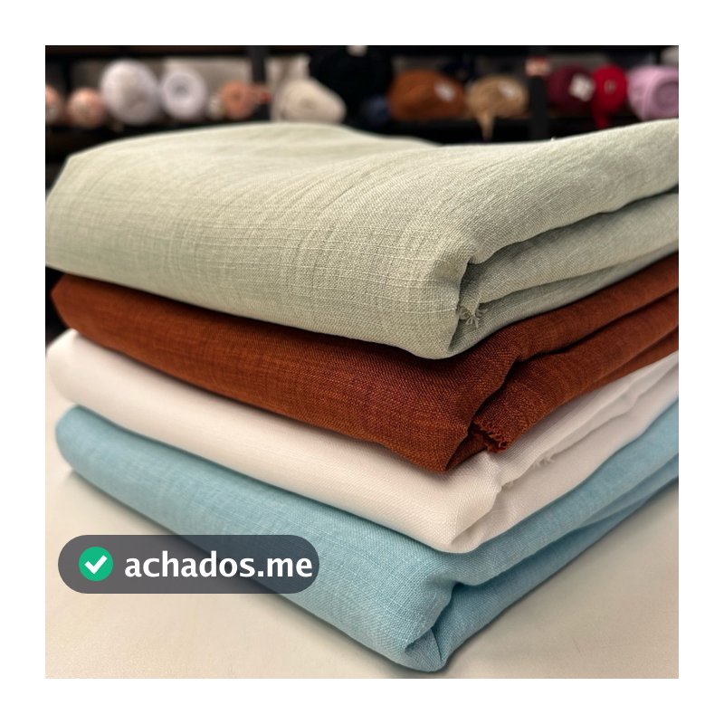 Tecido Linho Rústico Premium 1.50 de largura – Textura Elegante, Perfeito para Decoração e Moda lindas cores disponíveis