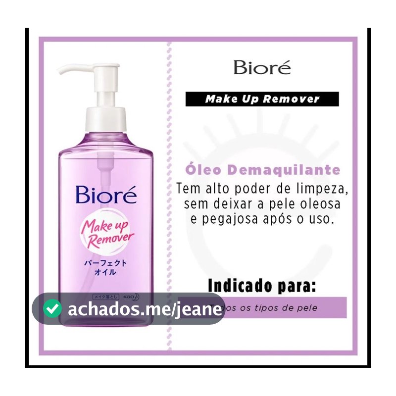 Óleo Demaquilante Facial Bioré - Make Up Remover - 230ml