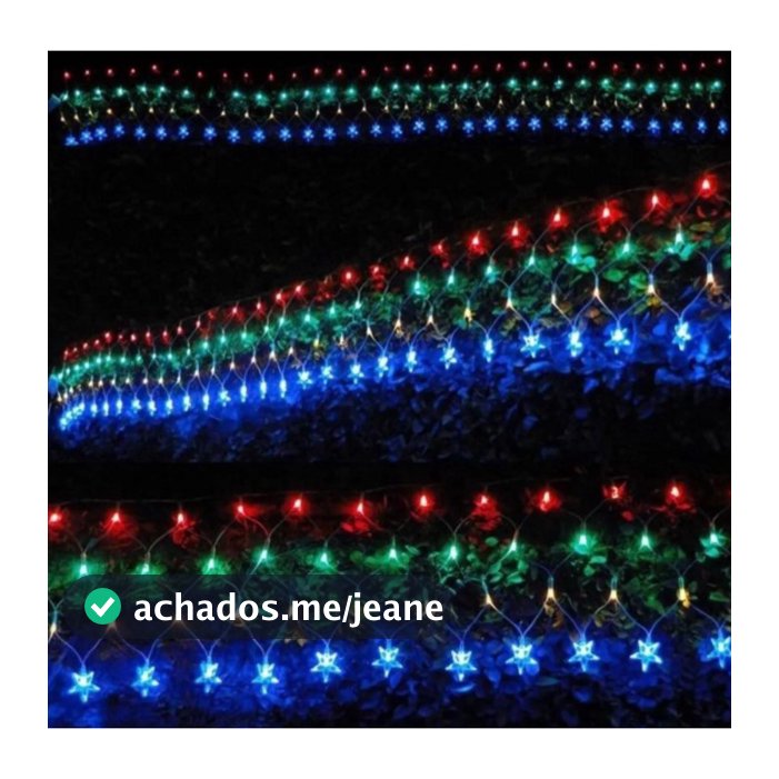 Pisca Cascata Cortina De Rede Estrela Ponta 160 LEDs Fio Verde 6 metros 110V ou 220V