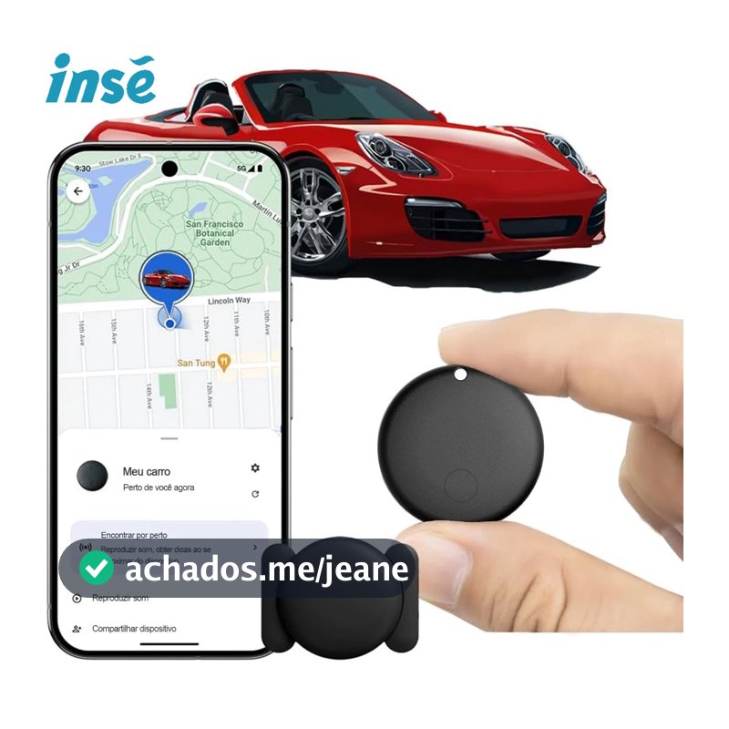 Localizador Inteligente Google Find My Device Tag Android com Capa Magnética Protetora