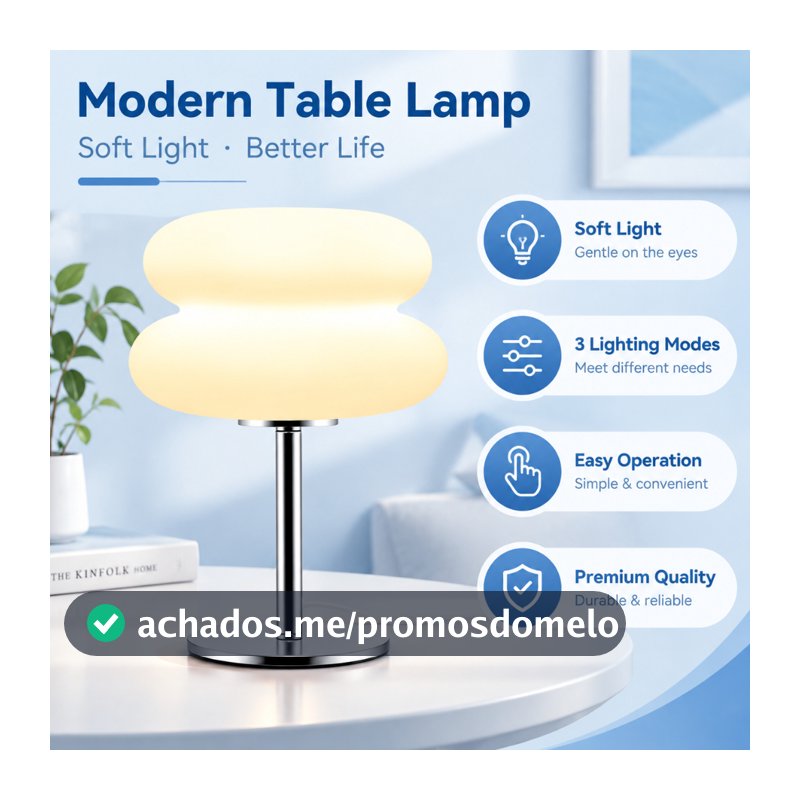 [fulseep] Abajur De Cabeceira Para Quarto , Estilo Cremoso , Plugue USB , Escurecimento Tricolor , Sala De Estar , Estud