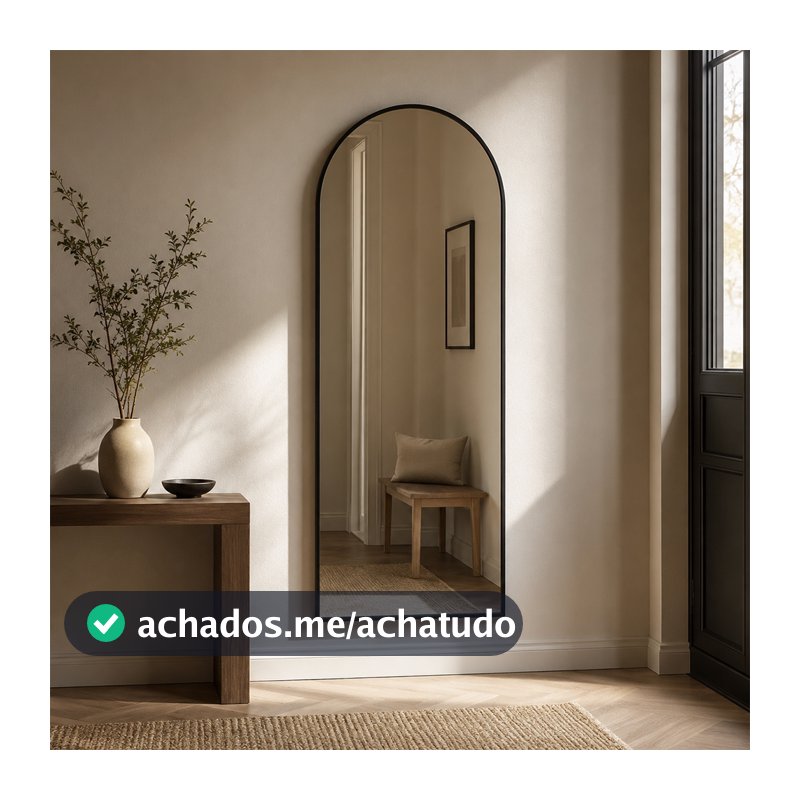 Espelho Portal Decorativo 160x70cm Corpo Inteiro Grande Para Sala Quarto Hall Banheiro