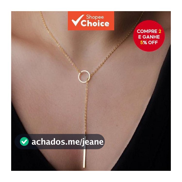 Joias Da Moda Punk – Colar Curto Minimalista Com Círculo De Metal Para Mulheres , Gargantilha Elegante Aparência