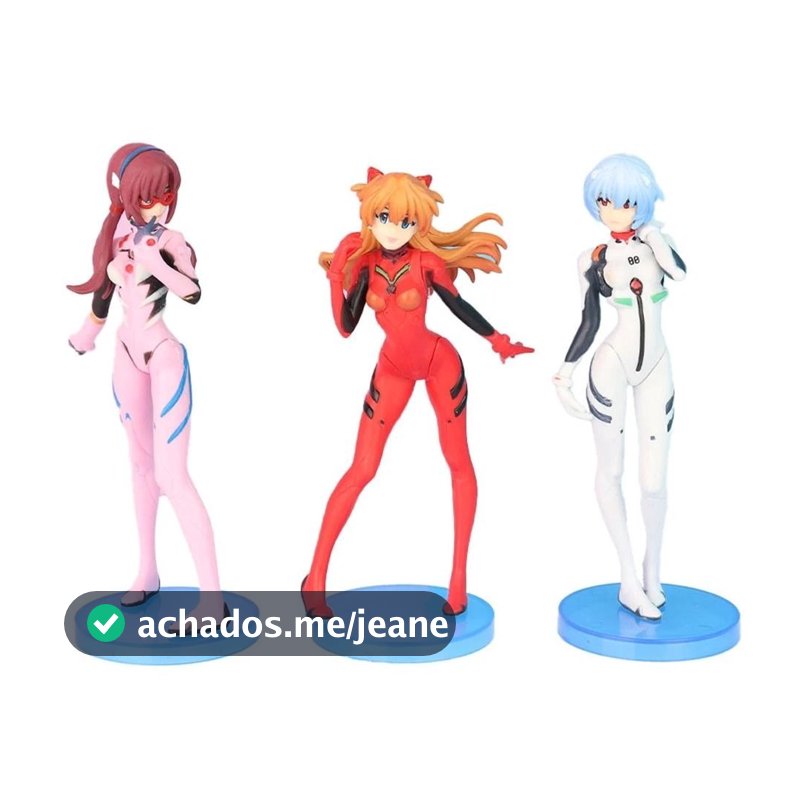KIT 3 Action Figure Evangelion REI Ayanami Asuka Mari Anime