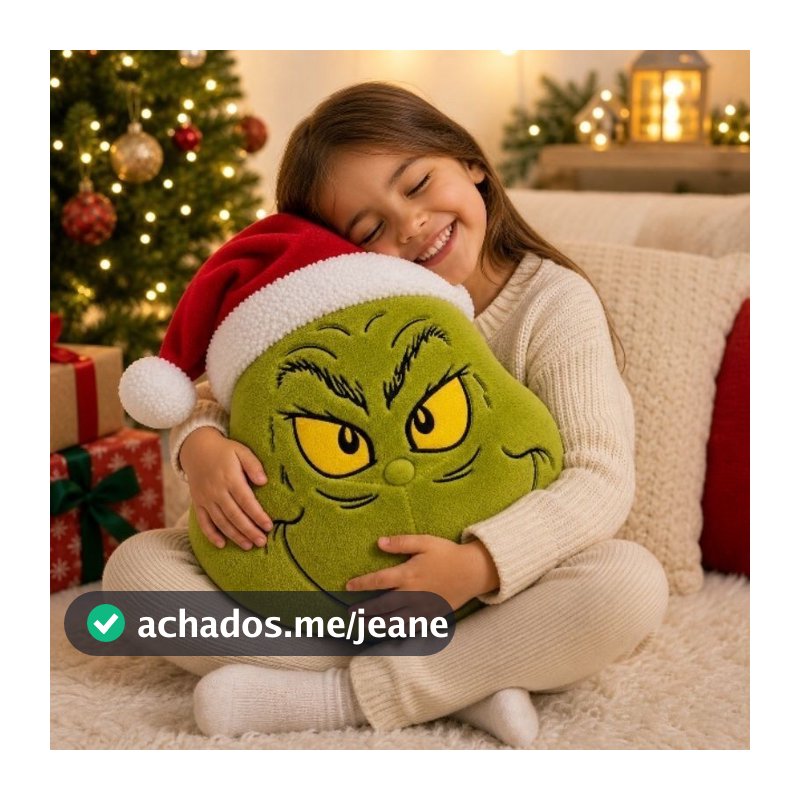 Almofada Decorativa Natal Grinch 30cm Temáticas