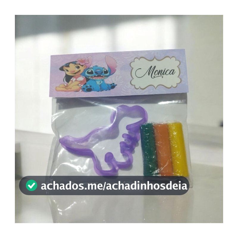 kit Massinha de modelar com cortador - personalizado para lembrancinha - diversos temas