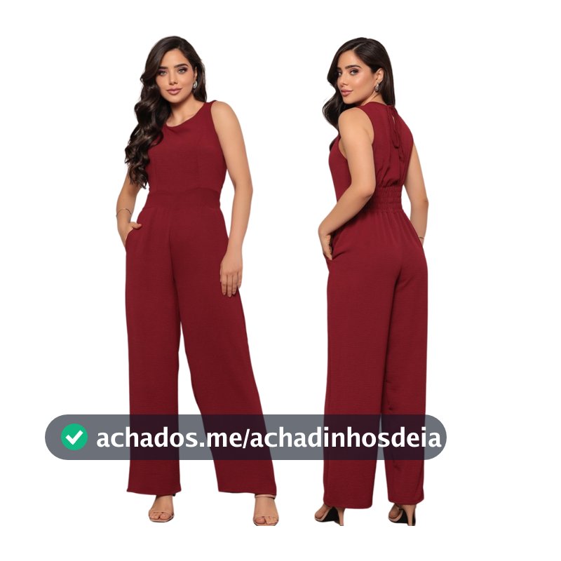 Macacão Feminino Longo Social Elegante Duna