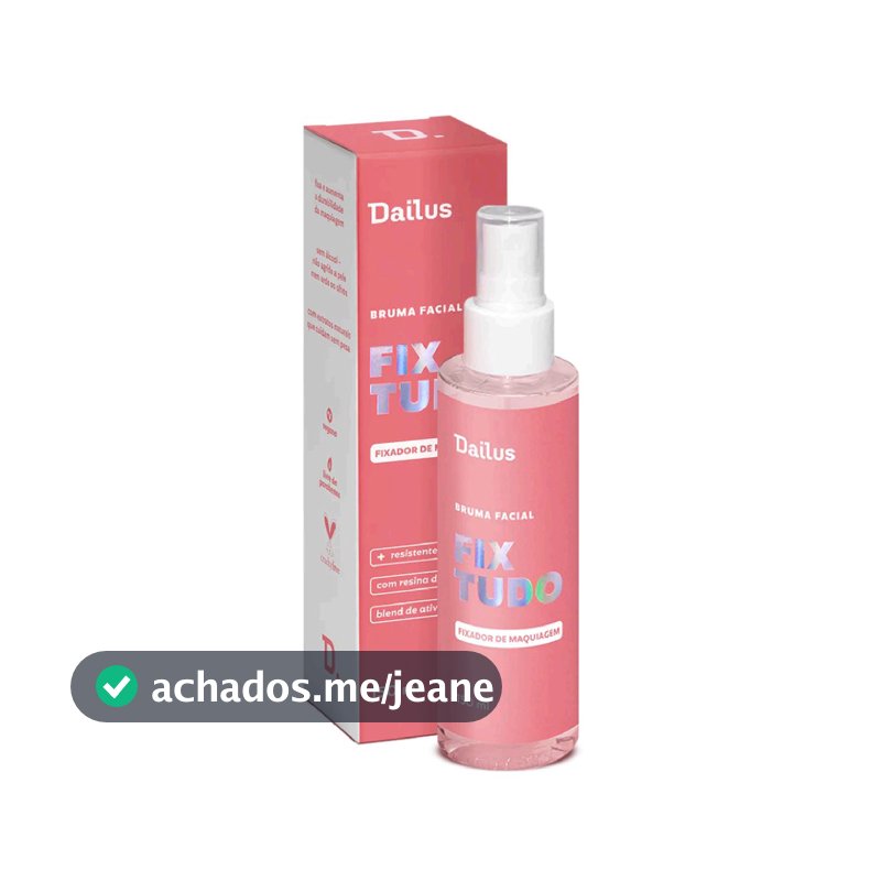 Bruma Facial Fix Tudo 150ml Fixadora Hidratante Refrescante Maquiagem Dailus