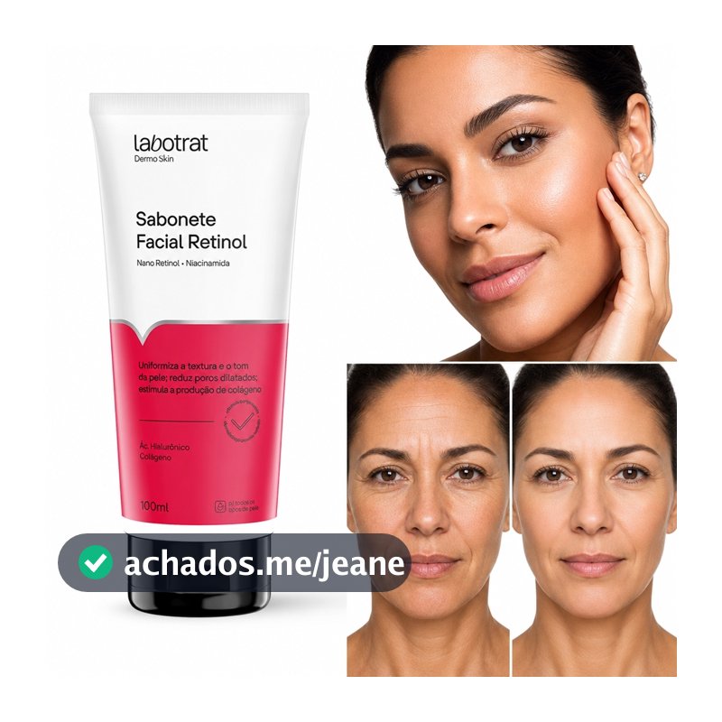 Sabonete Facial Retinol Labotrat Anti-Idade Limpeza Profunda Rejuvenescedor Firmeza 100ml