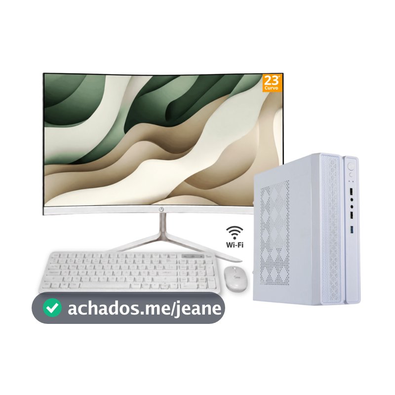 Computador Pc Slim Completo Intel I5 8gb Ram Ssd 240gb WIFI Monitor Led 23"