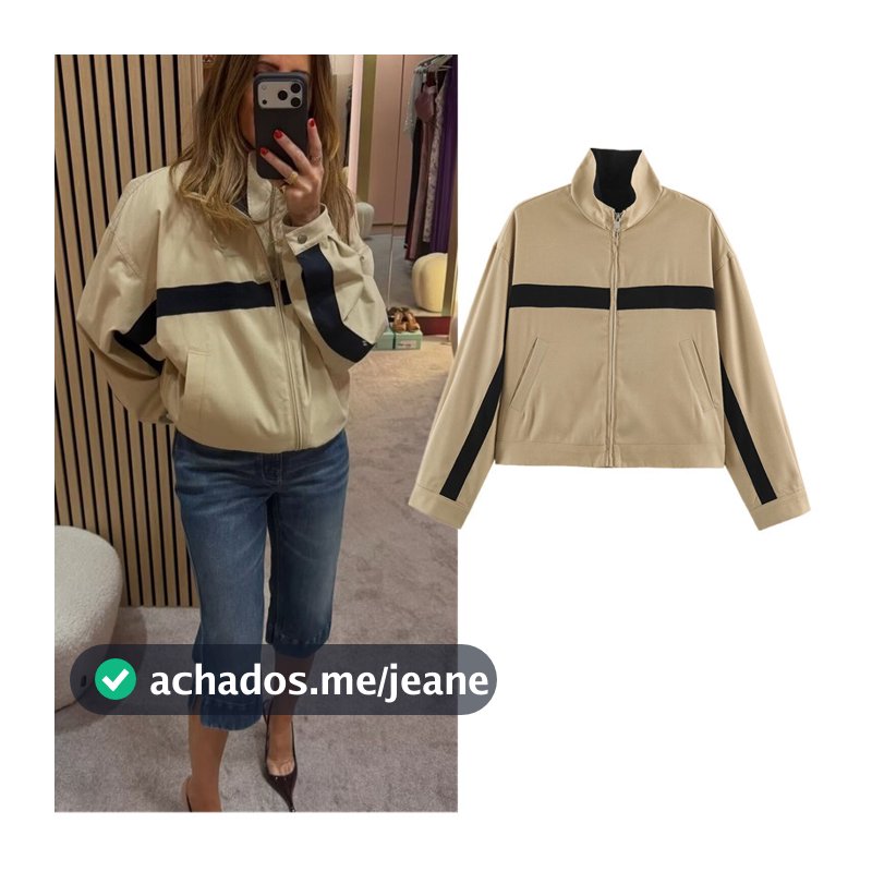 Outono Novo Estilo Costura Contraste Cor Gola Jaqueta Jaqueta 16038