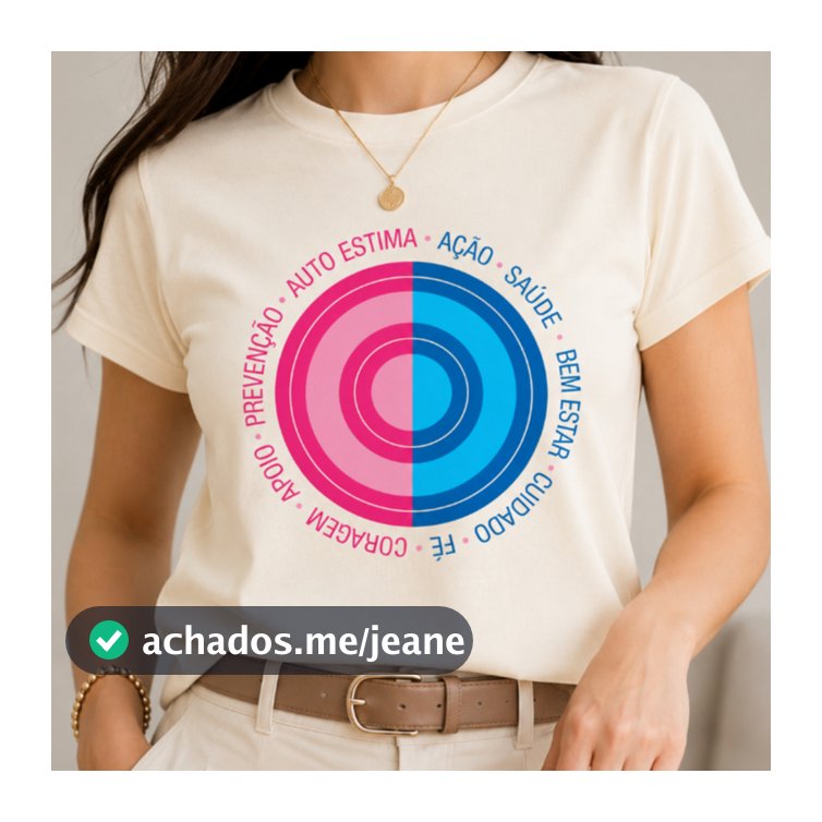 Camiseta Novembro Azul Camisa Outubro Rosa Blusa Prevenção Cancer Campanha Concientização A Saúde