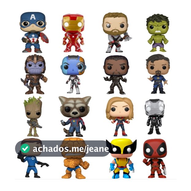 Bonecos Colecionáveis Action Figure Heróis - Homem de Ferro,Capitao America,Hulk,Thor,Thanos,Spider-Man,Super Man,Batman