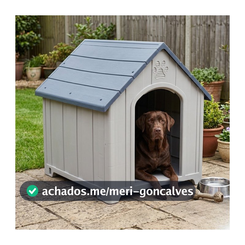 Casa Casinha para Cachorro Extra Grande Resistente Impermeável Fácil Montagem Syberflex