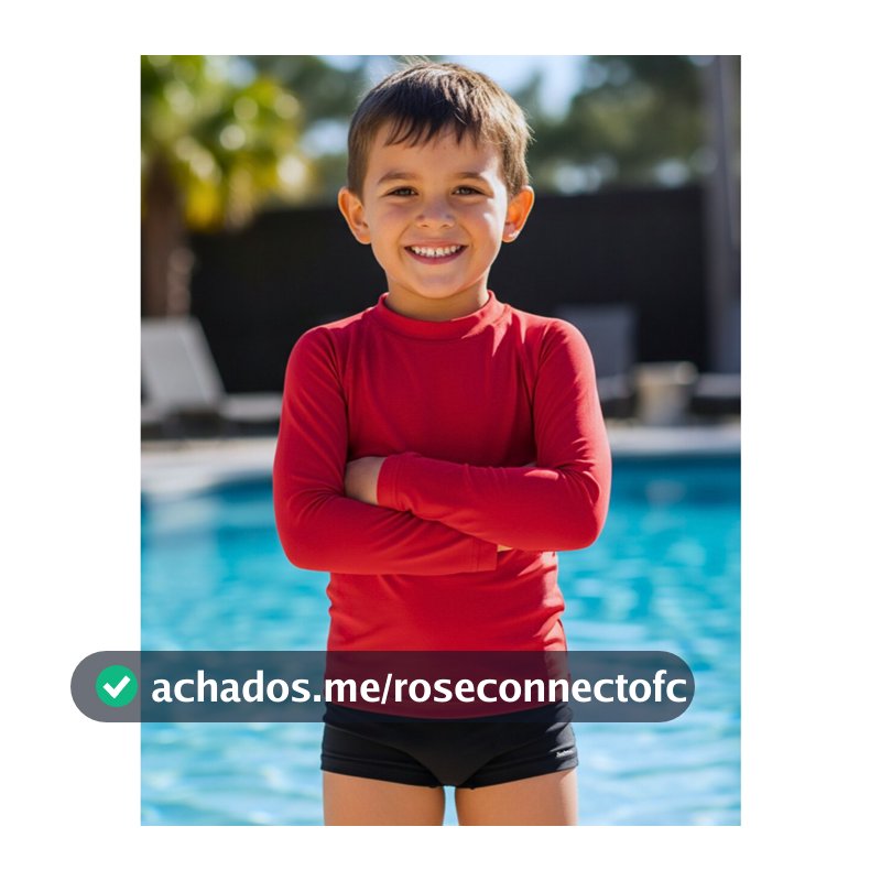 Conjunto Infantil Térmico Masculino Verão  Camisa Manga Longa Proteção Uv Antialérgico Conforto Respirável Sunga Lisa