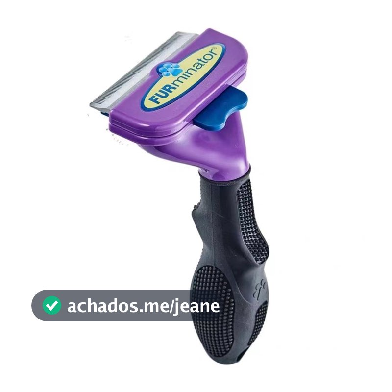 Escova Pente Plastico Ferro Para Pentear Cachorros e Gatos Pet Tirar os Pelos - Botão Removedor de Pelos