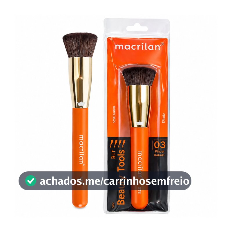 Pincel Para Base Macrilan BT03 Beauty Tools Profissional Maquiagem