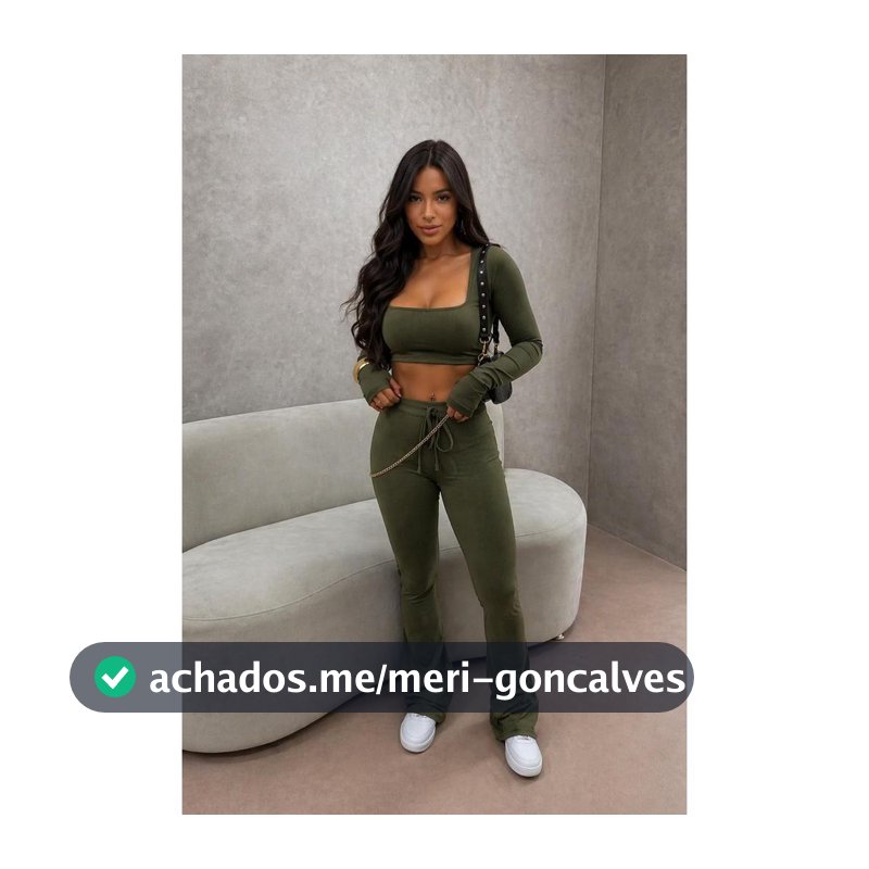 Conjunto Cropped Manga Longa + Flare Suplex P/M/G 36-42 Top S/ dedal