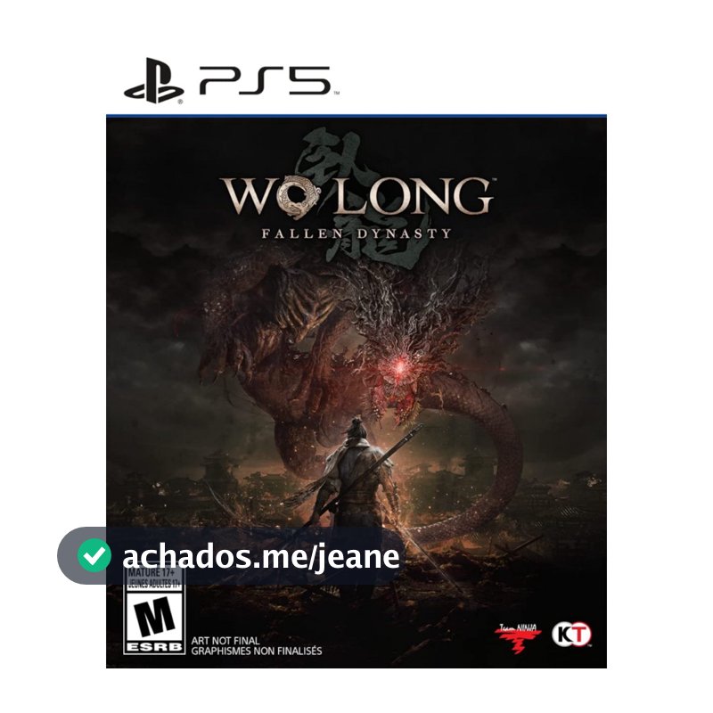 Wo Long Fallen Dynasty PS5 Midia Fisica