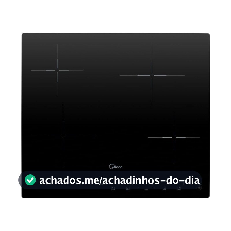 Cooktop Elétrico Midea CCB40P2 4 Bocas Vitrocerâmico Preto com Painel Digital 220V