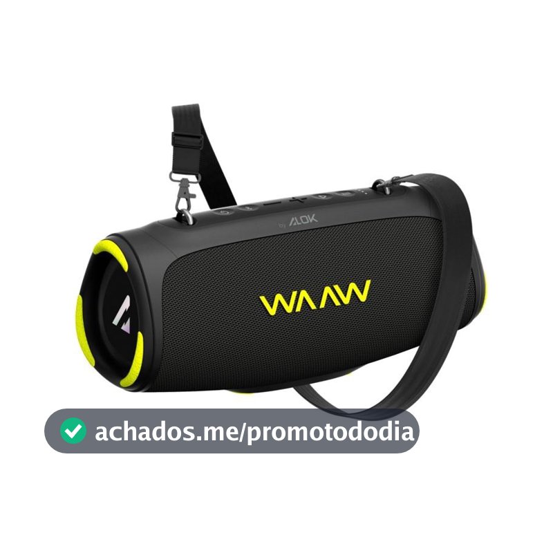 Caixa de Som Bluetooth WAAW Boom 110 40W RMS de Potência Á prova D’água Proteção IPX7 26 Horas