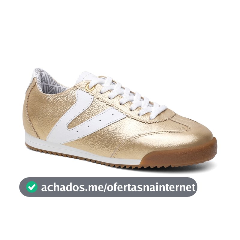 Tênis Feminino Naomi Couro Legitimo Casual Vittal Retrô